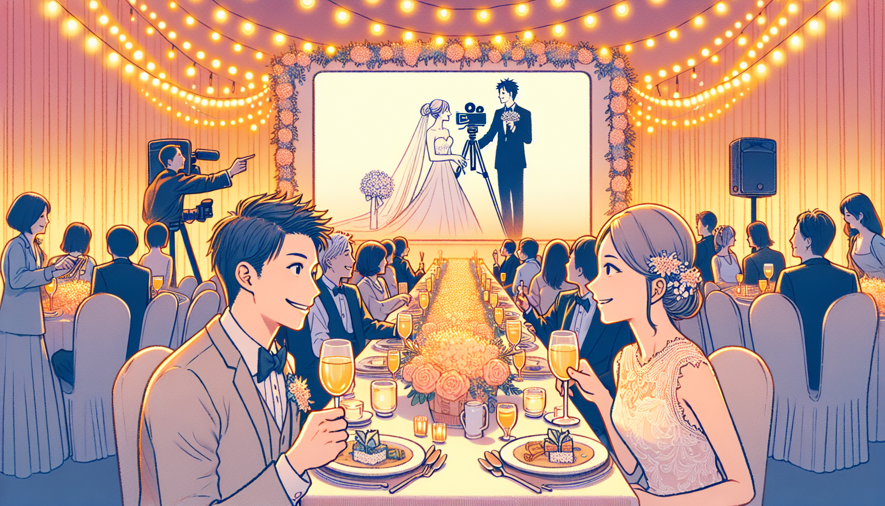 「結婚式を彩る！プロフィールムービー上映の3つの黄金タイミング」