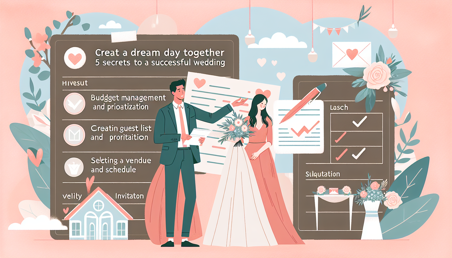 「二人で創る夢の1日：結婚式成功への5つの秘訣」