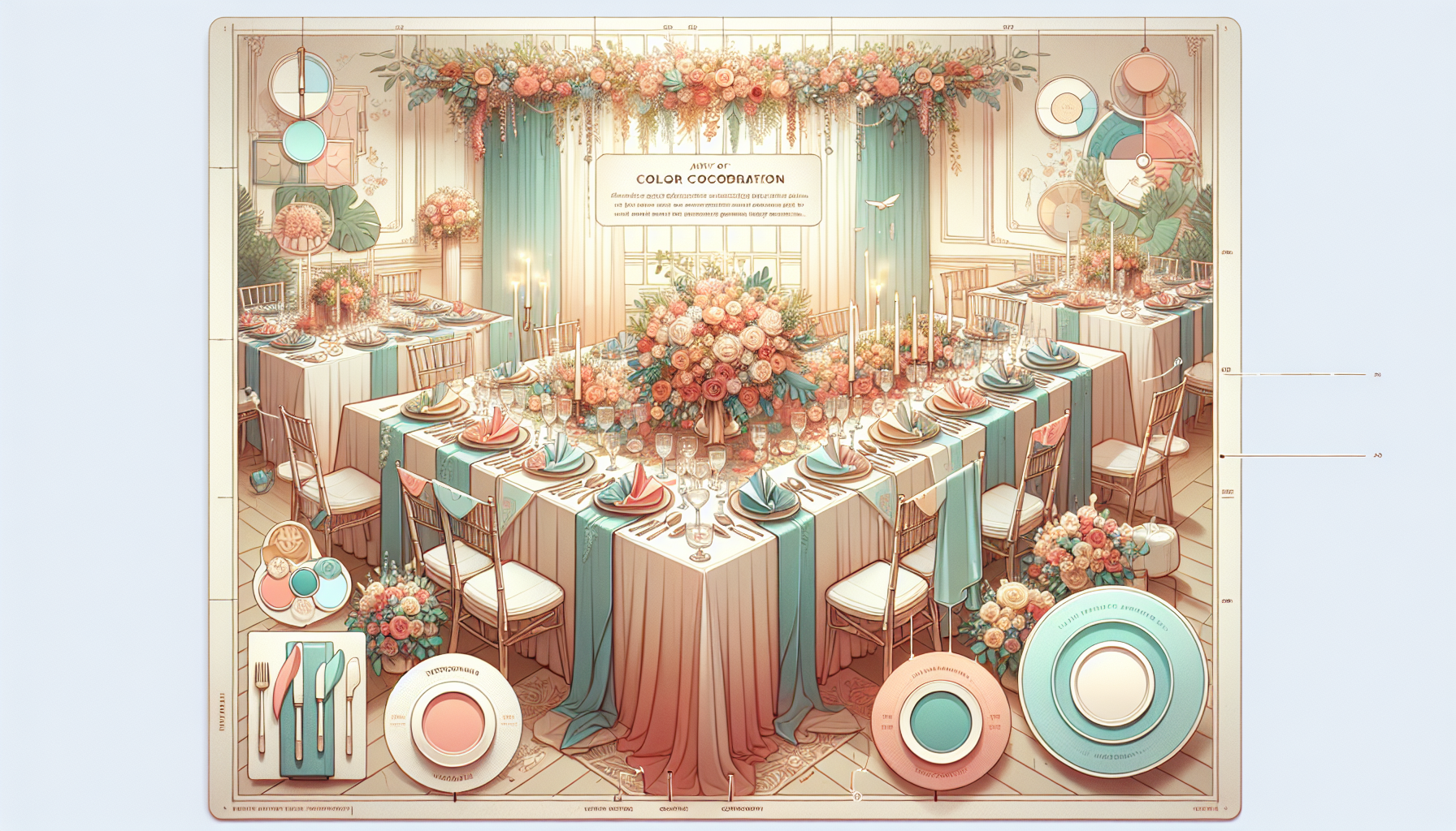 「結婚式を彩る魔法：感動を呼ぶテーブルコーディネート術」