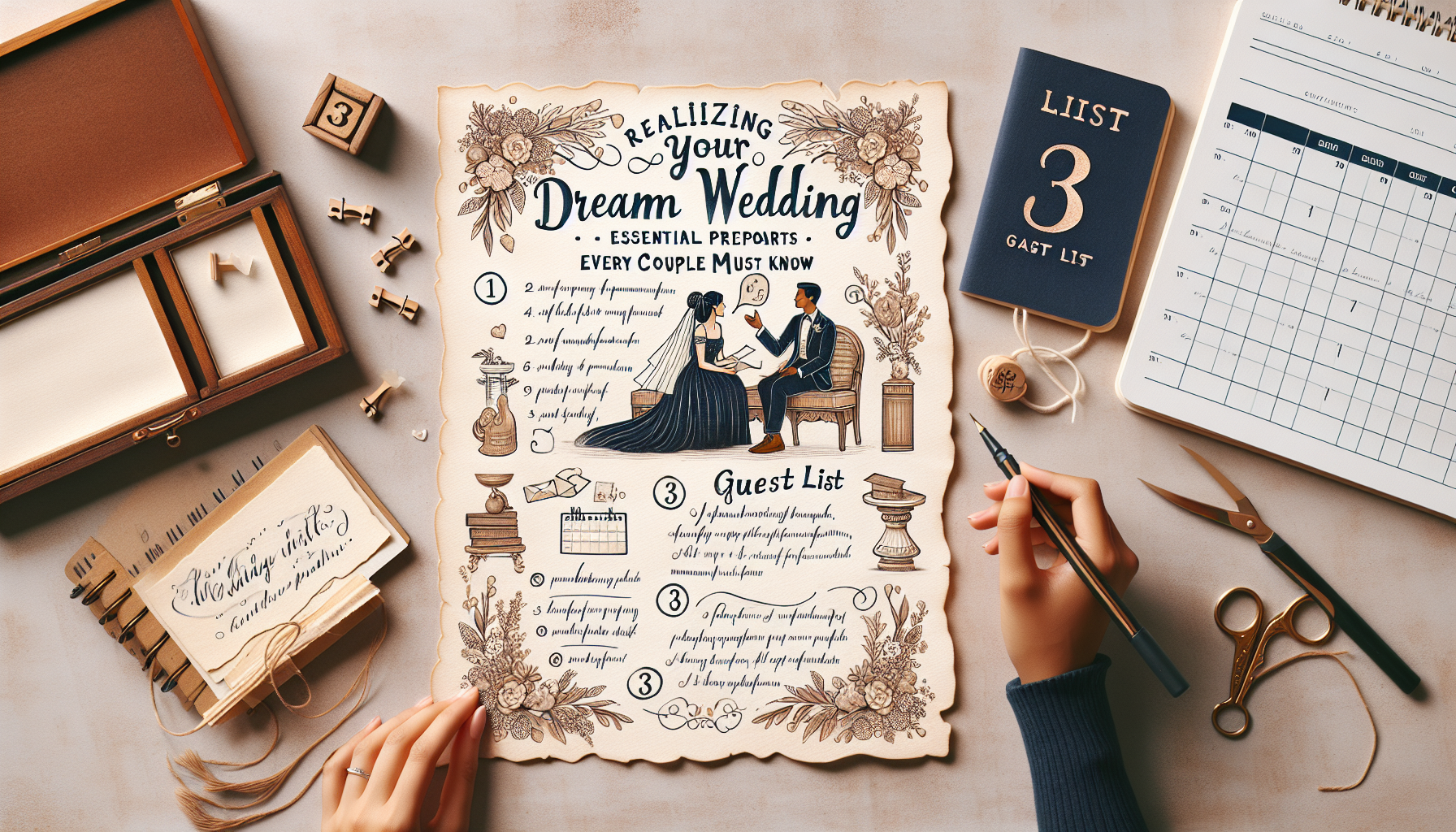 夢の結婚式を実現！新郎新婦必見の3つの準備ポイント